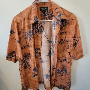 Palm tree button down